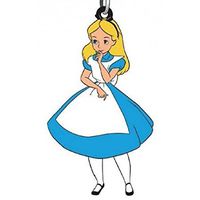 Disney Alice - Alice in Wonderland Rubber Keychain