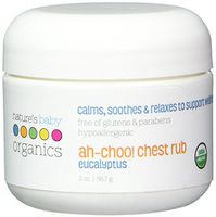 Nature's Baby Organics Ah-Choo! Chest/Cold/Vapor Rub, Eucalyptus, 2 oz. | Soothing Breathing Relief for Babies, Kids, & Adults! Natural for Sinus Congestion & Flus| No Synthetics, Glutens, Parabens