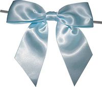BAYWIND LTD; 5" Twist Tie Bows (Light Blue) - 25 Count