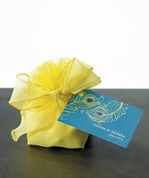 Organza Drawstring Bags with Decorative Bow - Ivory