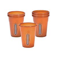 Fun Express - Football Disposable Cups (50pc) - Party Supplies - Drinkware - Disposable Cups - 50 Pieces