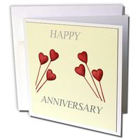 3dRose Anniversary - Greeting Cards, 6 x 6 inches, set of 12 (gc_34628_2)