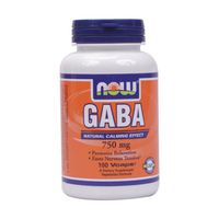 Now Foods GABA 750mg - 100 Vcaps 12 Pack