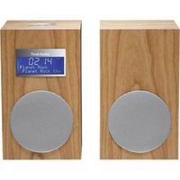 Tivoli Audio Model 10 M10CAD Stereo AM/FM Clock Radio with Separate Stereo Speaker, Cherry/Silver