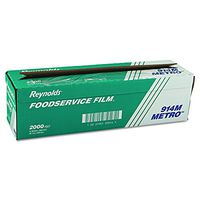 Reynolds Wrap 914M Metro Light-Duty PVC Film Roll w/Cutter Box, 18" x 2000ft, Clear