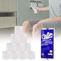 Jingolden Silky & Smooth Soft 3-Ply Toilet Paper, Home Kitchen Toilet Tissue, Toilet Paper Highly Absorbent Hand Towels for Daily Use, Bath Tissue Paper, 5/10 Rolls