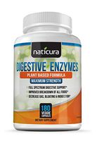Digestive Enzymes with Probiotics and Prebiotics - Multi Enzyme Supplement for Healthy Digestion and Help with IBS, Gas, Bloating and Lactose Intolerance -180 Capsules