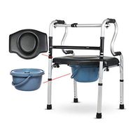 Drive Healthcare Walker Aids Toilet Chair for Elderly, Seniors, Handicap, Disabled Max Bearing Weight 180kg(400 Lbs)