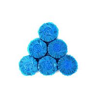 QAIYXM Practical Blue Bubble Toilet Automatic Flushing Spirit Toilet Cleaner, Toilet Deodorant Block Household Bathroom Restroom Cleaner