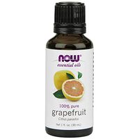 NOW Essential Oils, Grapefruit Oil, Sweet Citrus Aromatherapy Scent, Cold Pressed, 100% Pure, Vegan, 1-Ounce