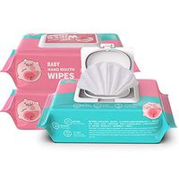 Jemets Baby Wipes 80 Pumped With Lid Baby Hand Mouth Newborn Infant Adult Wet Wipes 55G non-woven fabric