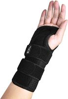 EXski Carpal Tunnel Wrist Brace (Single), Night Wrist Support Brace with Double Splints Adjustable Straps Right Hand Small