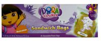 Dora The Explorer Personalizable Sandwich Bags - Nickelodeon Dora The Explorer Resealable Sandwich Bags (20 Bags)