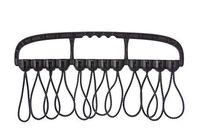 Cable Wrangler - 12 Heavy Duty Bungee Balls for Tools and Wire Management (Black)