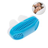 2-in-1 Anti Snoring Device and Air Purifier, Snoring Solution Nasal Dilator for Ease Breathing Comfortable Sleeping, Nose Care Filters, Snore Stopper Reduce Snoring Sleeping Aid Device (Blue)