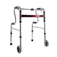 LJHHH Folding Rollator Walker,Ultra Lightweight Folding Rollator Wheeled Walking Frame,Easy to Manoeuvre and Height Adjustable Limited Mobility Aid,Withwheels