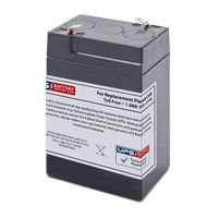 6V 5Ah F1 AGM Battery Replaces UB645, PS-640, SLA4-6, SLA0905, BSL0905, WKA6-5F, ES4-6, BP5-6, 24-1002, PE6-4, PE6V4, HP4-6, PE6V4.5, PE6V4.5F1, CP640, CP645, BP4-6, BP4.5-6, B600, B645, 24-1001