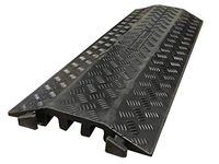 Heavy-Duty Rubber Drop Over Cord Covers - (3 - Channel 40" Long, Black)