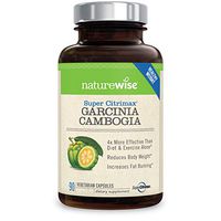 NatureWise Clinically Proven Super CitriMax Garcinia Cambogia with 4x Greater Fat Burning & Weight Loss Plus Appetite Control 500 mg (Packaging May Vary) [1 Month Supply - 90 count]