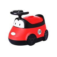 Toilet Home Children's Toilet, Cartoon Car Baby Toilet Baby Potty, Boys and Girls Urinal 3 Color Optional (Color : Red)