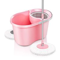 Mop Bucket,Microfiber Mop Double Drive Hand Pressure Mop Bucket, Detachable Rotary Mop, Powerful Quick Cleaning Fast Dewatering