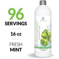 Eniva Liquid Chlorophyll SuperGreens Plus | Immunity Energy Gut Detox Deodorize | Prebiotic L-Glutamine Apple Lemon | Mint Flavor| Gluten Alcohol Paraben Free | 96 Servings | USA Manufactured