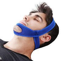 Anti-Chuck Chin Strap, Stop Playing nor Chin Strap, Effectively Play S to Improve Sleep Naturally, Men and Women can Adjust Chin Support Strap (Blue)