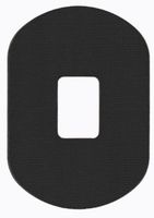 StayPut Adhesive Patch Black - 1.5" x 1" Hole, 30 Pack