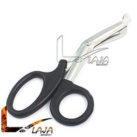 LAJA IMPORTS First AID EMT EMS Trauma Shears Utility Scissors 7.5", Black - Stainless Steel