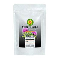 Organic Milk Thistle Extract 80% SILYMARIN Powder & Piperine USDA Certified (120 Capsules)