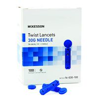 McKesson Lancet Twist Top 30 Gauge 1.8 mm Depth 50 Box(s), 100 /Box