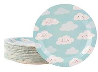 Rainbow Party Supplies, Cloud Plates (9 in., 80 Pack)