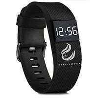 Fxbar, Simple Fashion Digital LED Sports Watch Brand Durable Rubber Strap Bracelet Watches (Black)