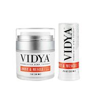 Vidya All Natural Hemp Oil Muscle Rub Kit - 300 MG Hemp Gel and 400 MG Hemp Balm (2 Pack, Balm & Rub)