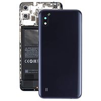 JUNXI Phone case Phone Cover Battery Back Cover with Camera Lens & Side Keys for Galaxy A10 SM-A105F/DS, SM-A105G/DS(Black) (Color : Black)
