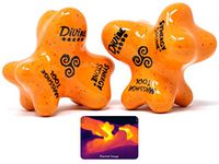 Divine (Citrus)(Set of 2) Synergy Stones - Pro Hot Stone Massage Tools - Blend Heat, Relaxing and Therapeutic Massage for Deep Muscle Tension Relief - Free YouTube Training Videos
