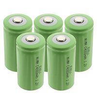 5x Exell 1.2V 4000mAh NiMH C Size Rechargeable Button Top Batteries use with electric razors toothbrushes high power static applications (Telecoms UPS and Smart grid) electric tools electric mopeds