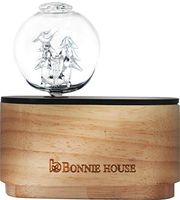 Essential Oil Nebulizing Diffuser– Bonnie House Aromatherapy Pure & Organic Essential Oils Nebulizer with Christmas Tree, Adjustable Function, Wood and Glass, No Plastic, No Water No Heat, from AU