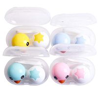 ROSENICE Contact Lenses Case Holder Contact Lens Storage Box Perfect for Home and Travel 4pcs