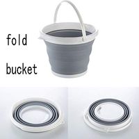 Outdoor Travel Folding Retractable Portable Bucket Home Travel Portable Storage Basin Plastic washbasin (5.5)