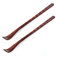 2 Pack Extra Long Wooden Back Scratchers 19 INCH Backscratcher Back Massager, Great Parents Gift by Rely2016 (Square Handle)