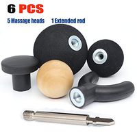 Jigsaw Massage Adapter and Bits Professional Personal Massage Tool Massage Heads for Jigsaw Percussion Massage Quickly Relieve Muscle Pain 6 PCS