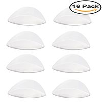 Mydio 8 Pairs Transparent Adhesive Arch Pad,Arch Support Gel Insole for Flat Feet,16 Pack