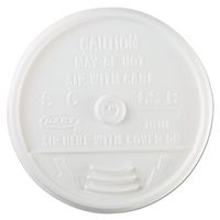 Dart 16UL White Sip-Thru Plastic Lid For Hot/Cold Foam Cup