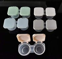 12-Pack Flip-Top Contact Lens Tight Lid Case Holder Storage Box Container Assorted Colors Deep Well Cute Contact Lens Case Travel Kit