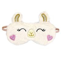 ZTL Cute Animal Eye Mask Soft Plush Sleep Masks for Women Girls Home Sleeping Traveling (Sheep)