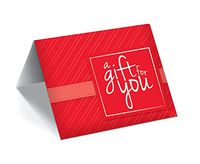 Gift Card Presenters (A Gift for You - Red Stripe) 100 Pack