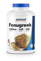 Nutricost Fenugreek Seed 1500mg, 240 Capsules - Gluten Free, Non-GMO, 750mg Per Capsule