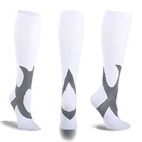 Compression Socks Men & Women 20-25mmHg - 1 Pair for Athletic, Travel, Running, Marathon, Medical, Nurses, Flight