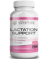 HMS Nutrition Organic Lactation Support Mother's Breast Feeding Aid Premium Vitamins and Organic Herb Formula 120 Count 2 Month Supply Fenugreek Milk Thistle Flaxseed Fennel Seed Goat's Rue